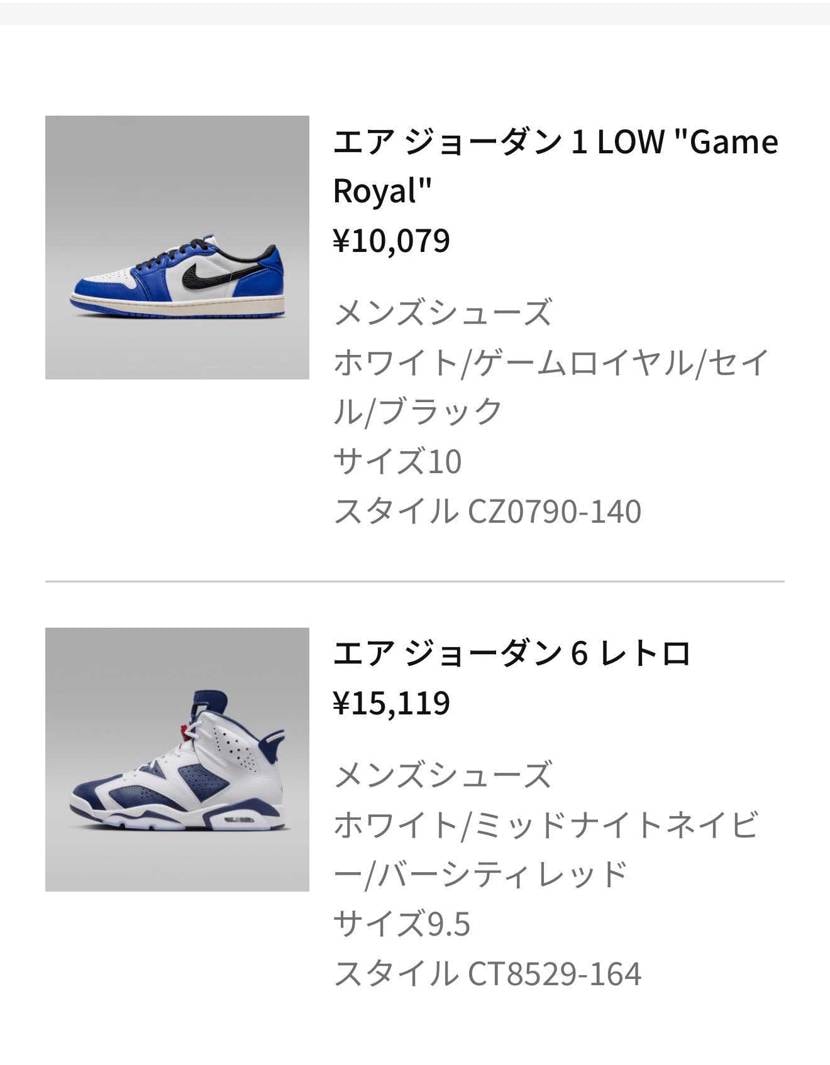 ナイキ エアジョーダン6 レトロ 