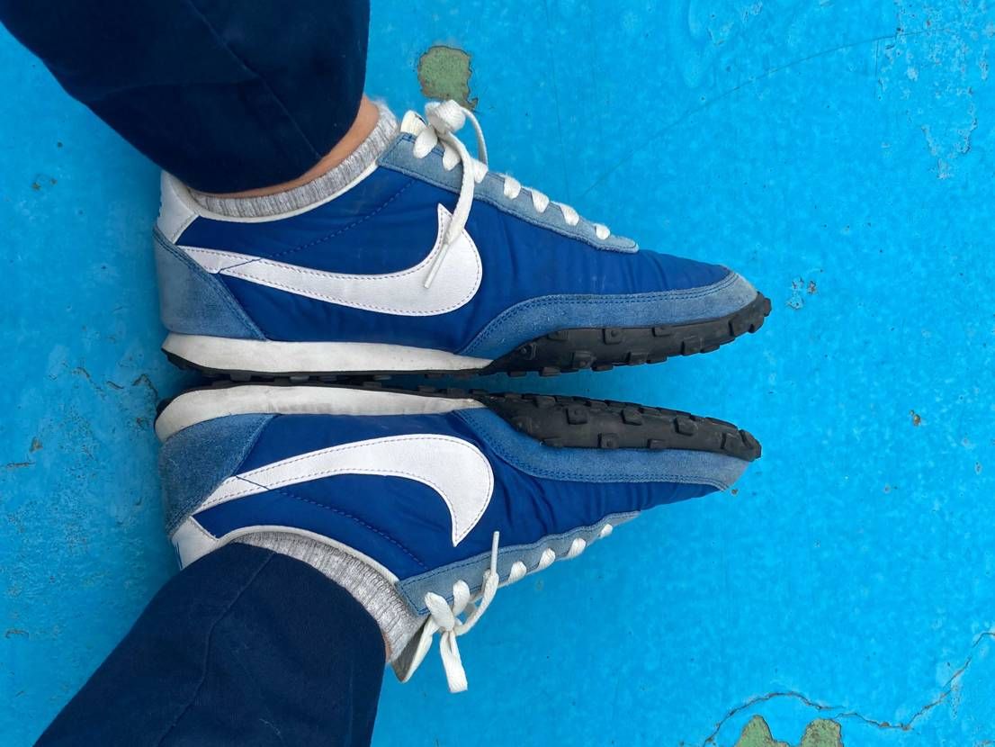 仕事用のワッフルレーサー！
スウェード部分が白く劣化してヴィンテージ風になって