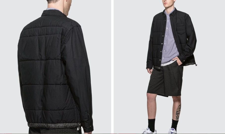 sacaiの中綿入りのシャツジャケット
黒で合わせやすく、
