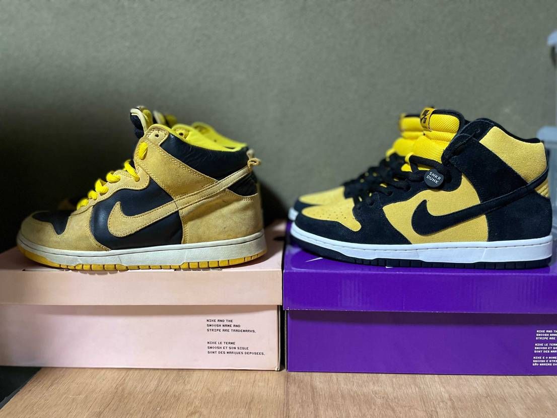 昔買ったDUNK SB HI アイオワ👟
スニダンで買った反転カラー👟