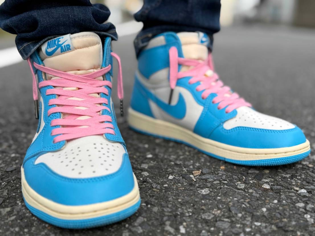 Nike Air Jordan 1 UNC リイマジンドカスタム Nike Air Jordan 1 UNC リイマジンドカスタム Air Jordan 1 UNC