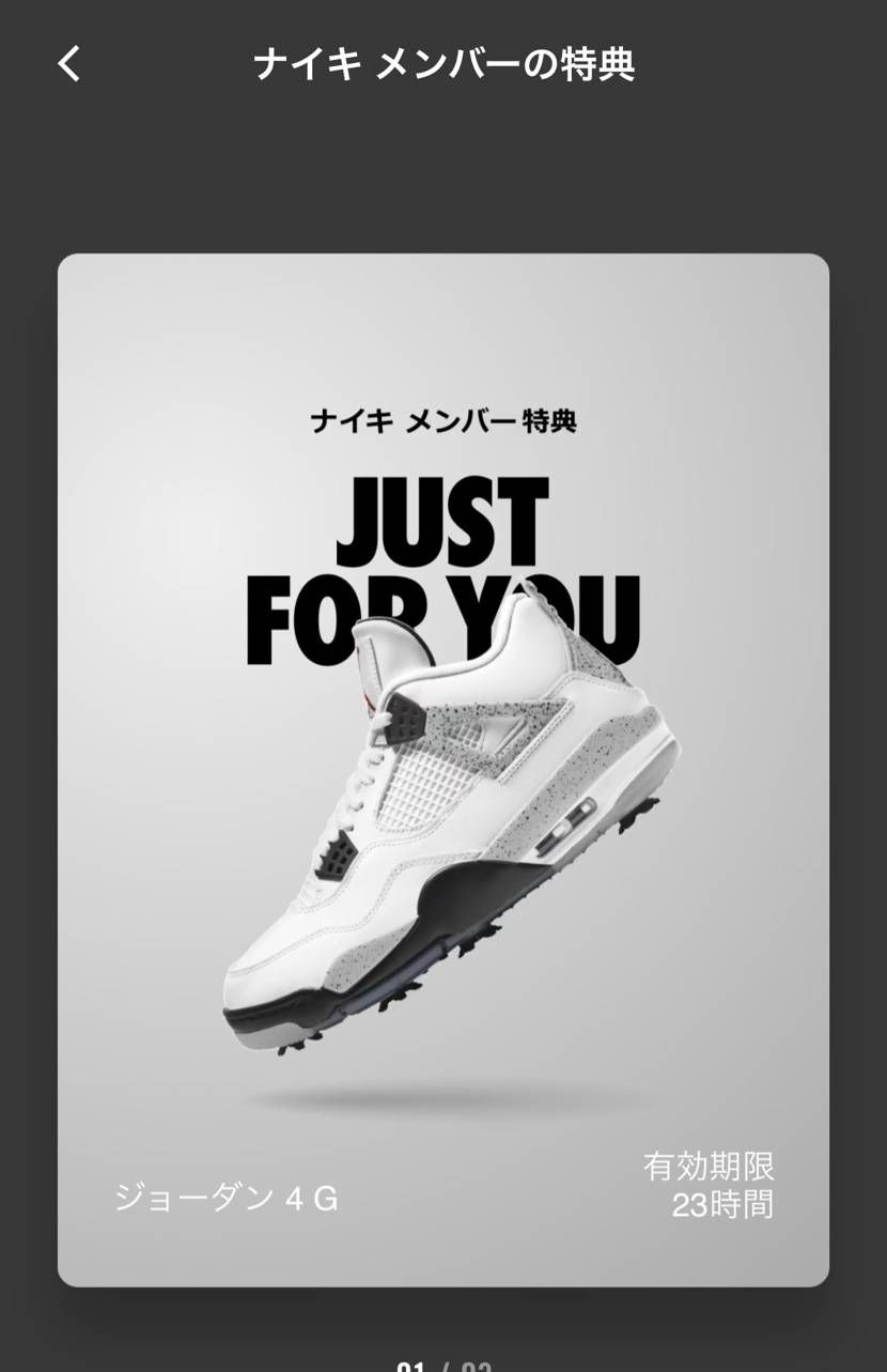 ナイキ様、ゴルフじゃなくて他のお願いします