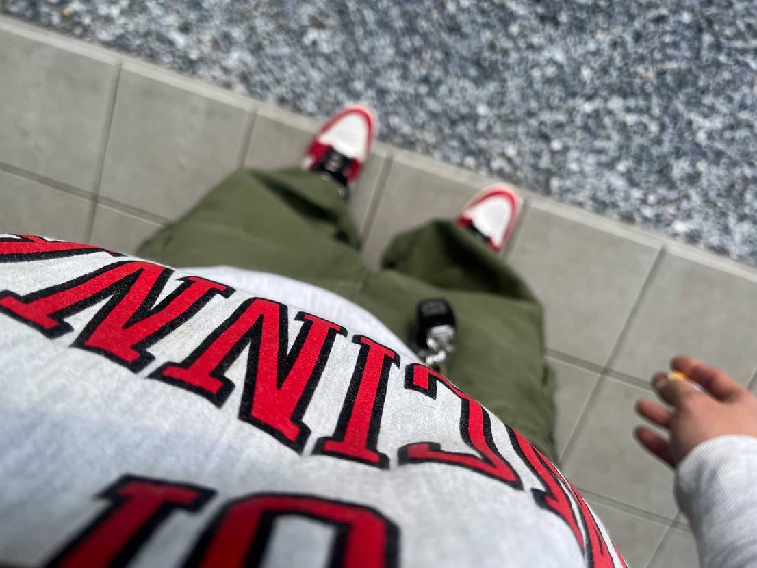 長ーい夏が終わり短い秋ですね。ベタな古着コーデで嫁さんとランチへゴー