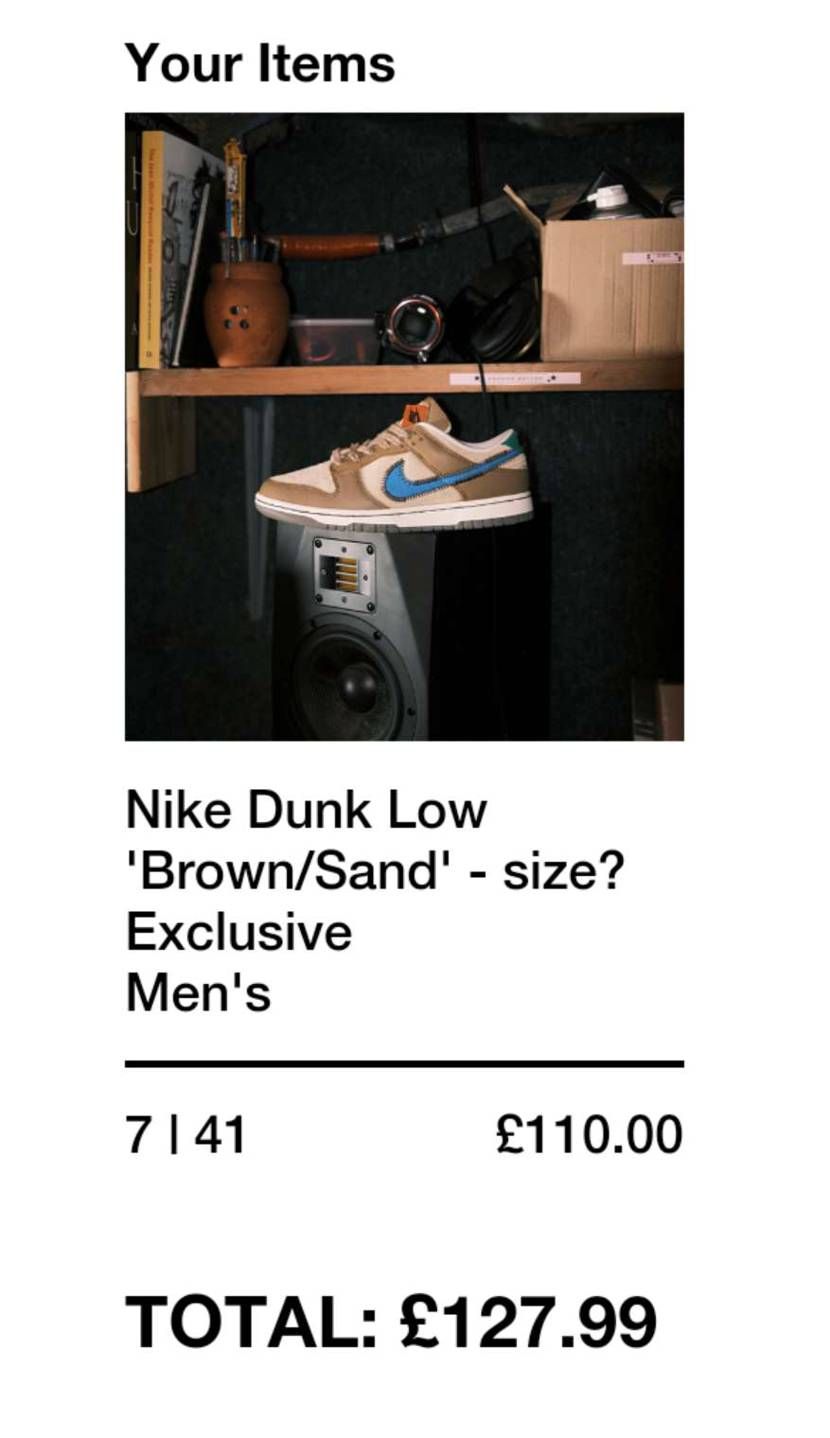 Nike Dunk Low 'Brown/Sand' - size? Exclu