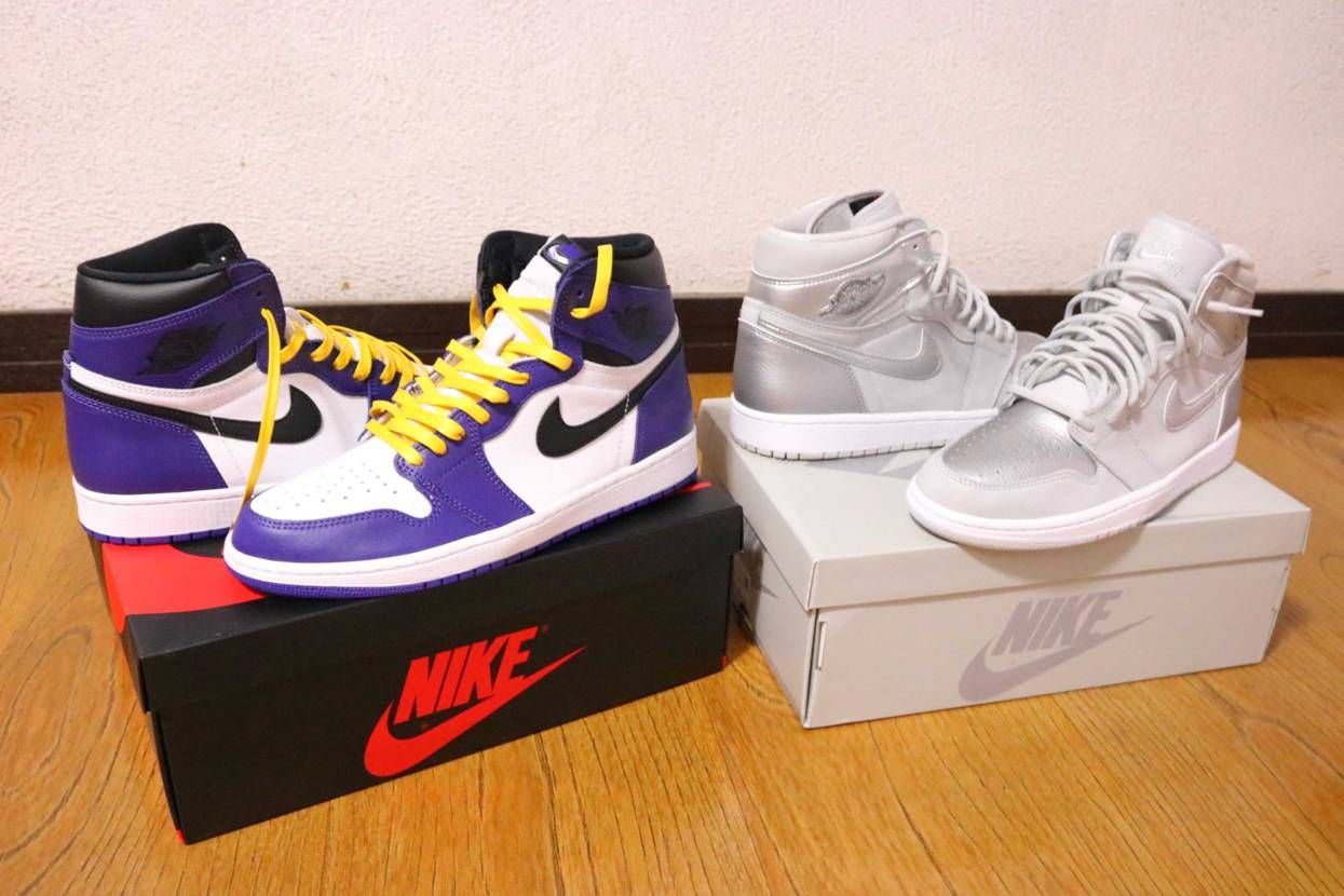 コートパープルは黄色のシューレースが似合うね〜🤤
co.jpのシューレースも変