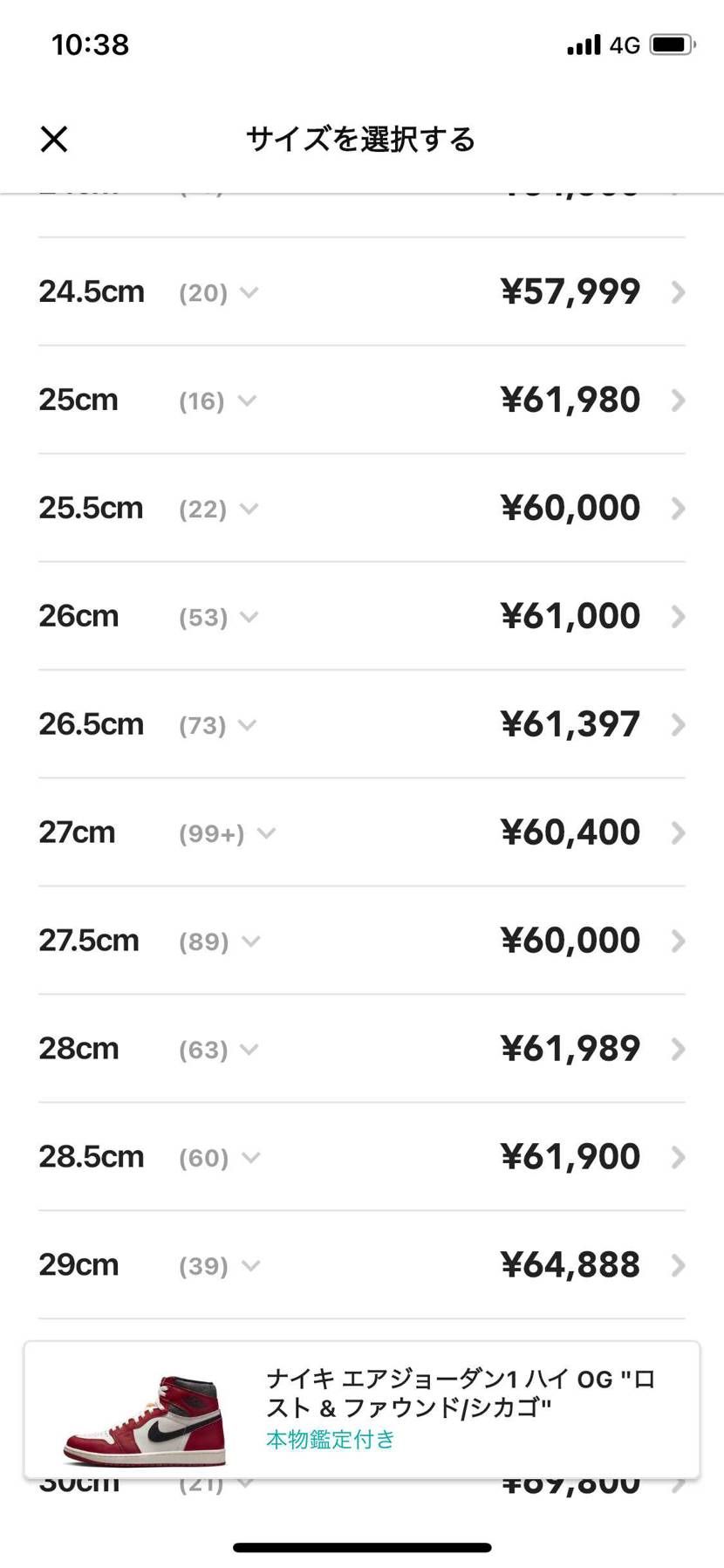 履きたい人が買えたらいいのにな、、
(出品数99+て、、)