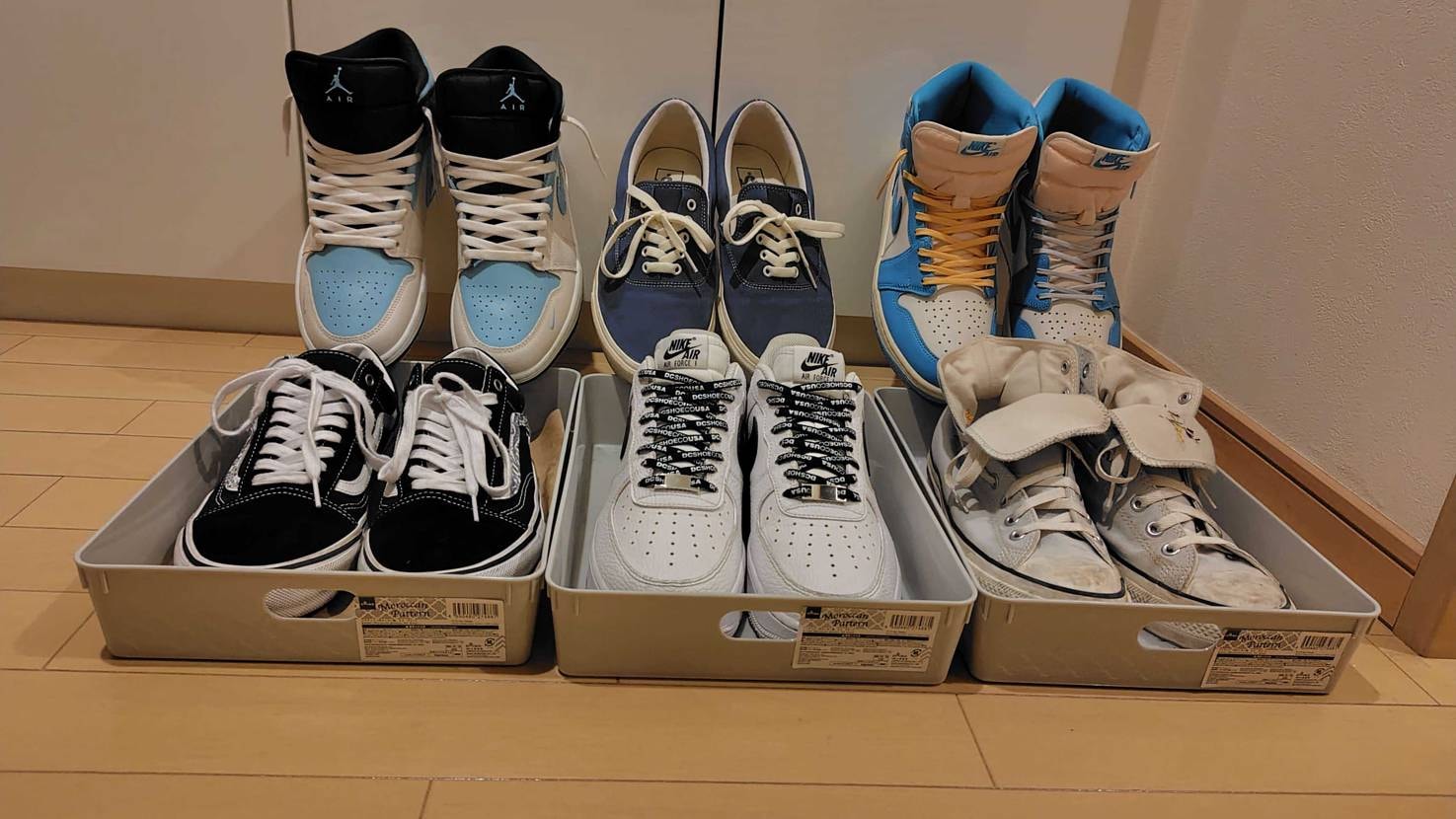中3になりました！
コレクション達はエアフォース1、スケー