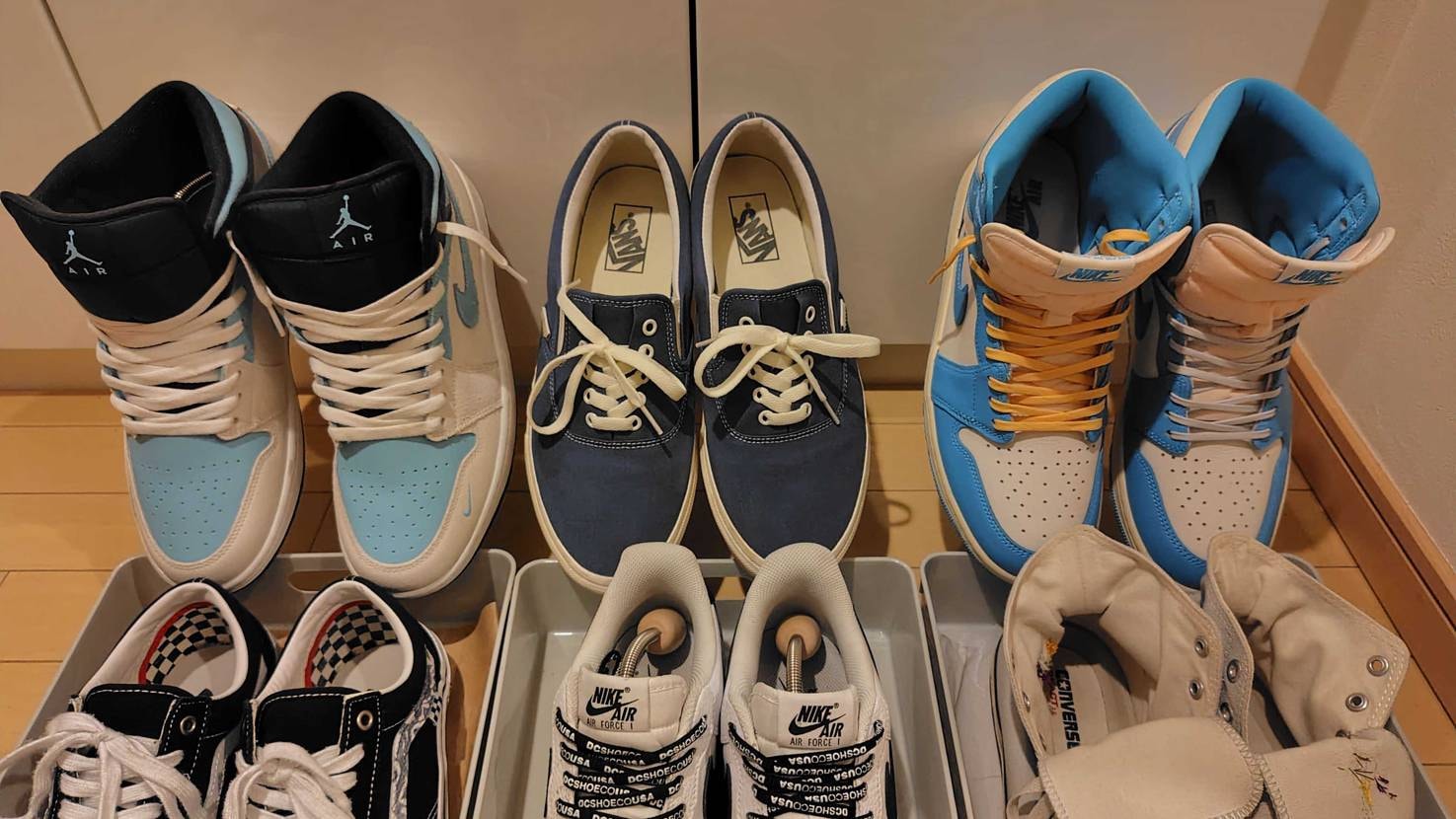 中3になりました！
コレクション達はエアフォース1、スケー