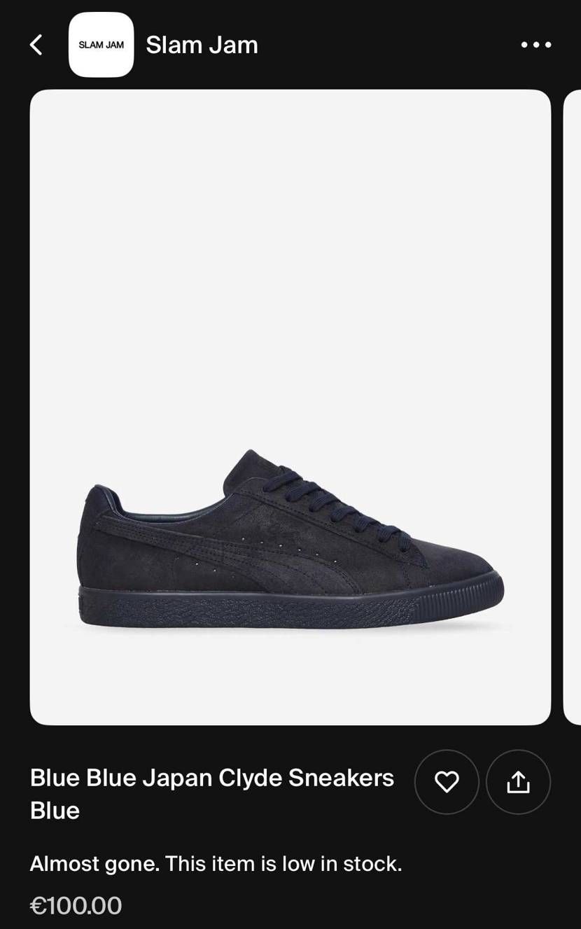 €100のblue blueのclydeがslam jamか