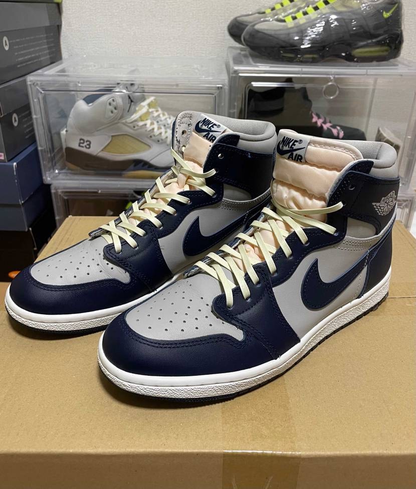 85のジョージタウンに
kixsixさんのワックスシューレースを通してみました