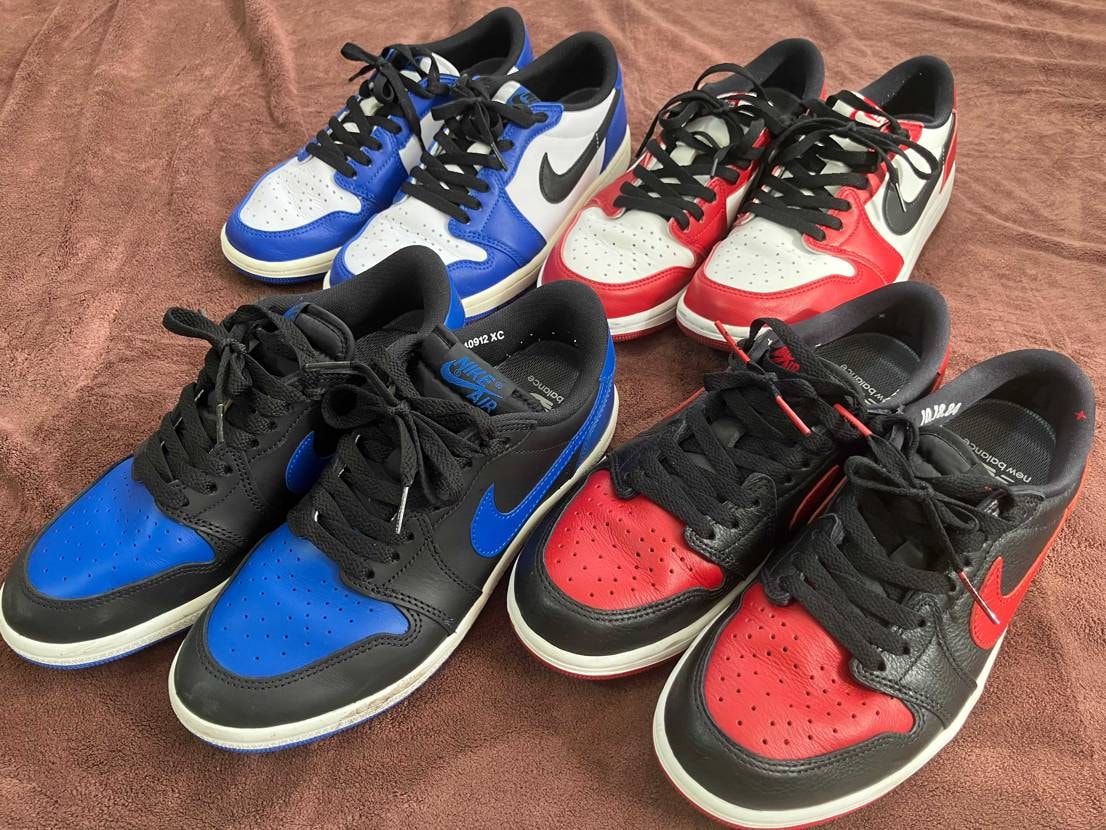 AJ1 OG LOWはBANNED,ROYAL,CHICAGO,GAME ROY