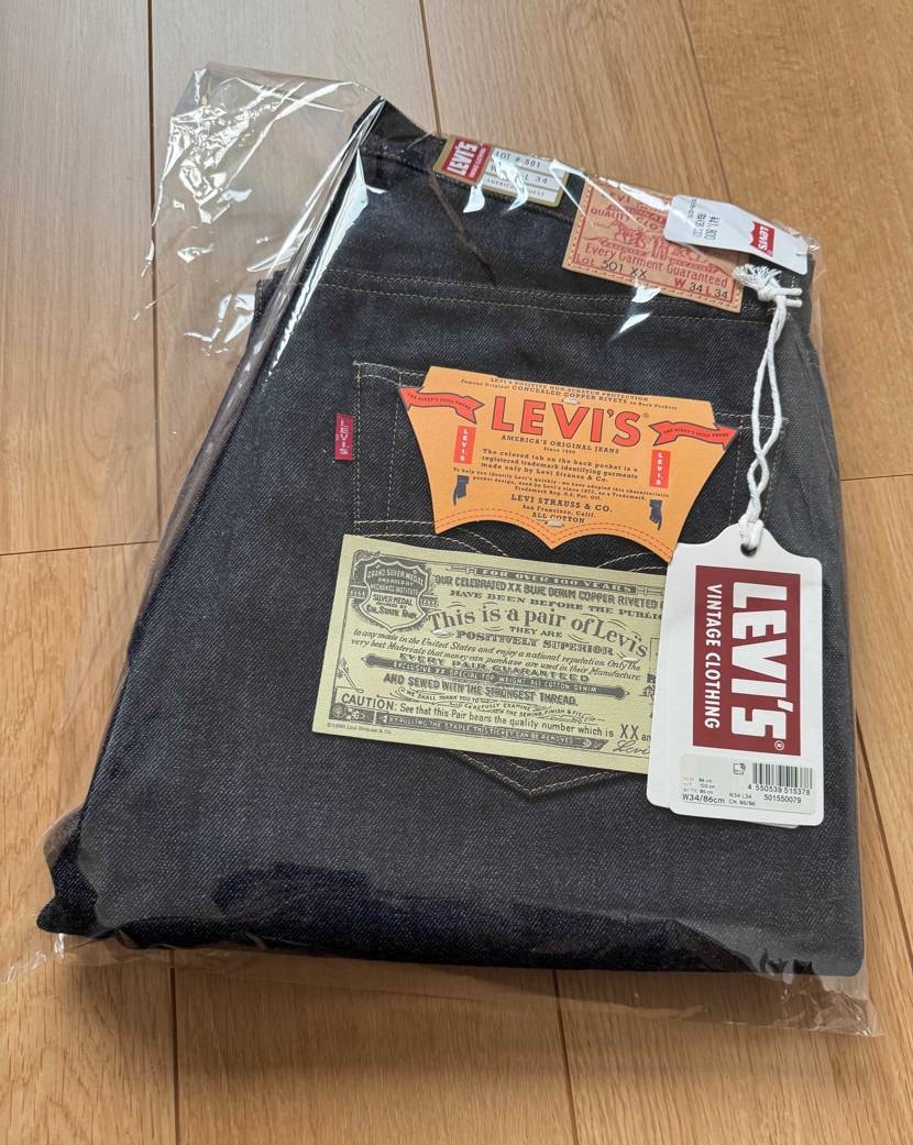 本家Levi'sで落選したので😓他で購入しました👖今回はがっつり乾燥機にかけるぞ