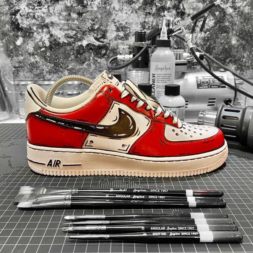 これも見様見真似でチャレンジした
カートゥーン調のAIR FORCE1😎