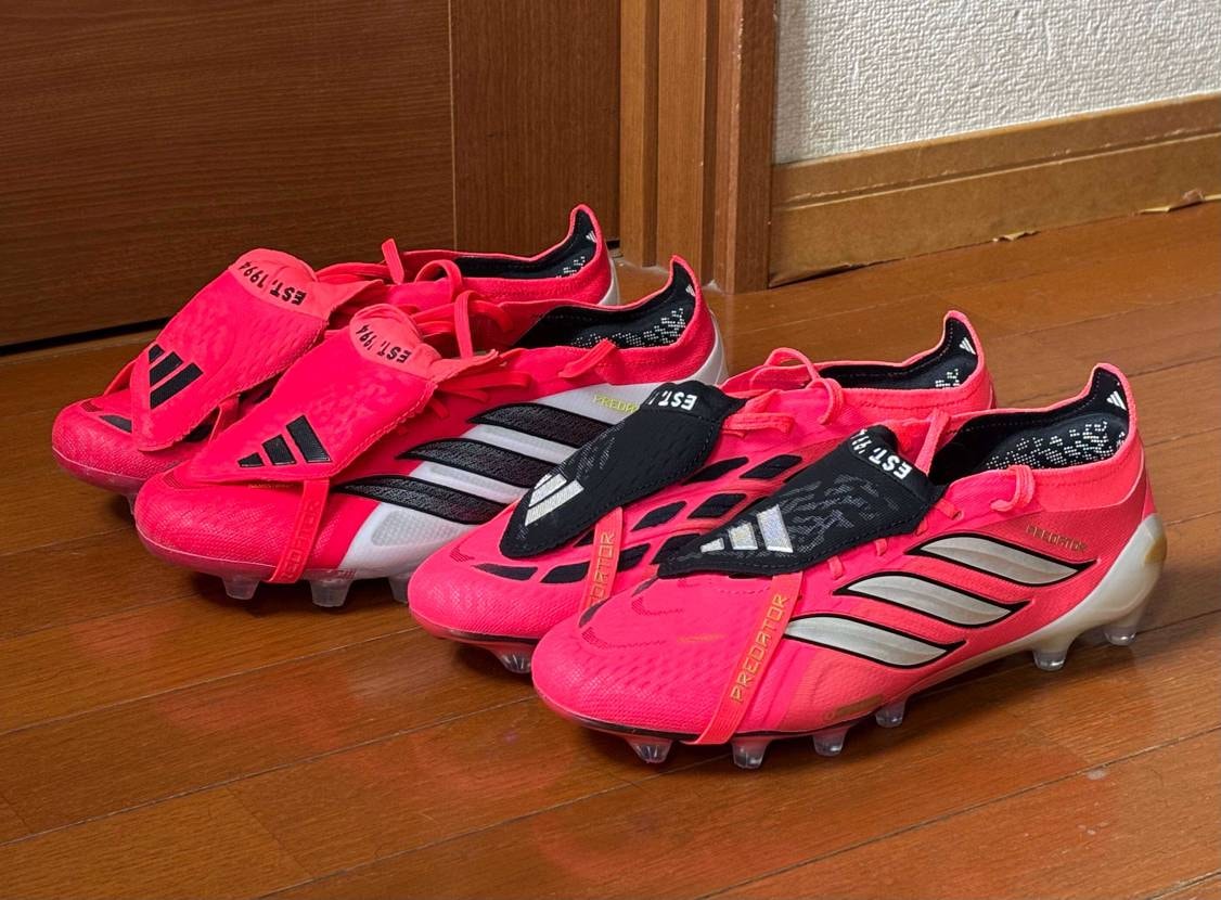 もう届いた〜　かっこいい。
adidasさん仕事早いすね。