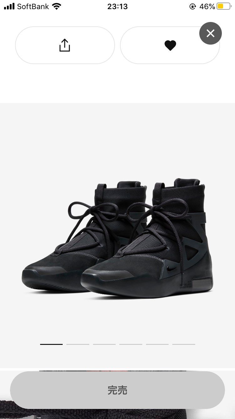 air fear of god triple blackの26cmを43500円
