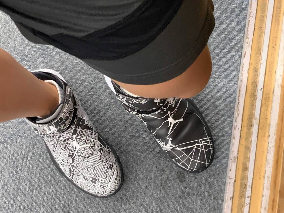 昨日のジム履き