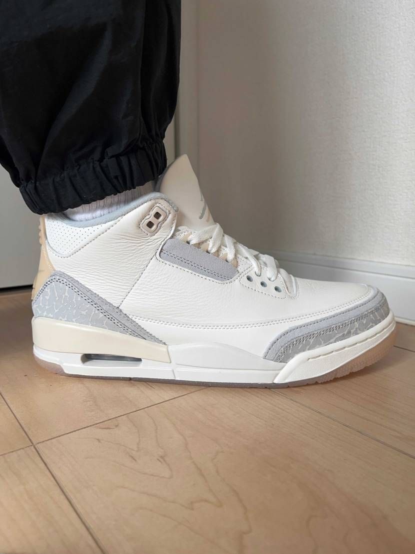自身初のAJ3はこちらになりました😊
スニーカーズは21日だけどオンライン販
