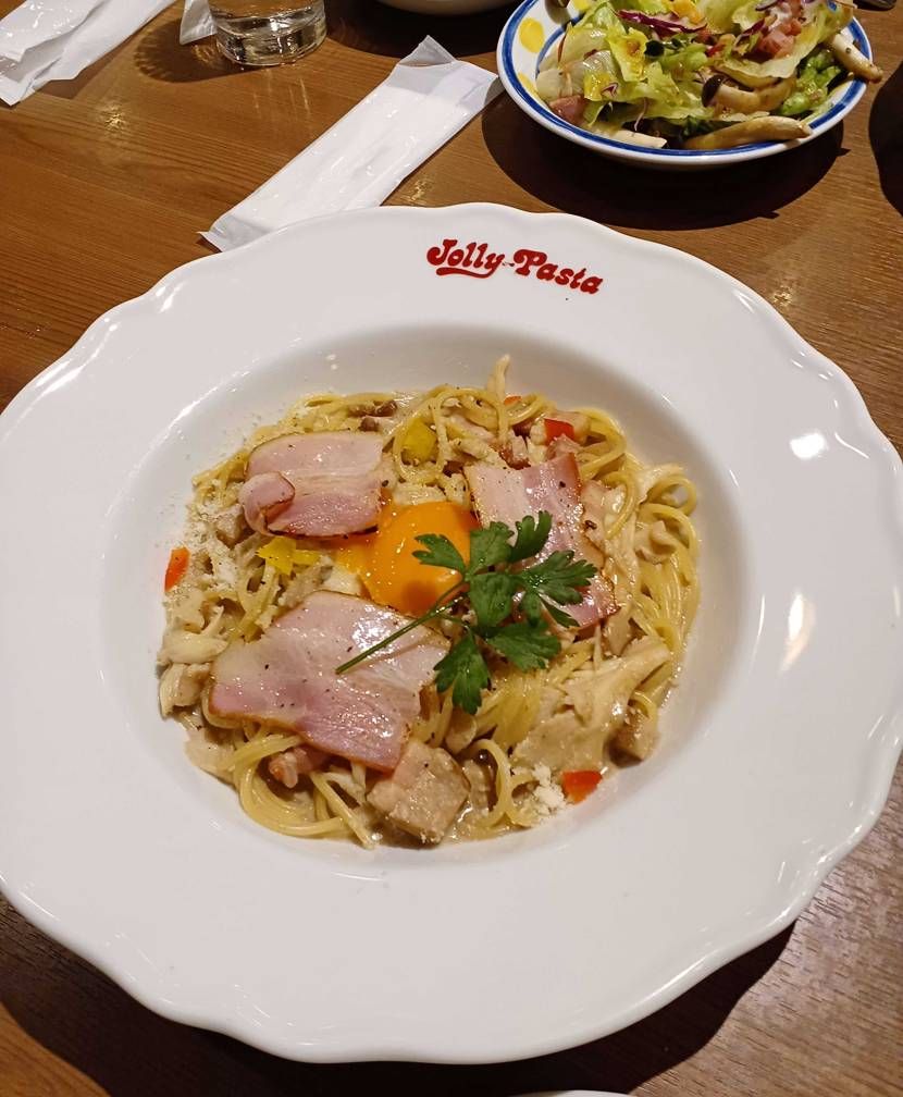 皆さま お疲れさま～😋

念願のパスタ🍝巻いて来ましたよ