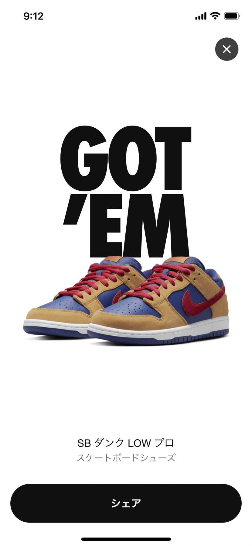 SNKRS初ダンク
ホント長かった…