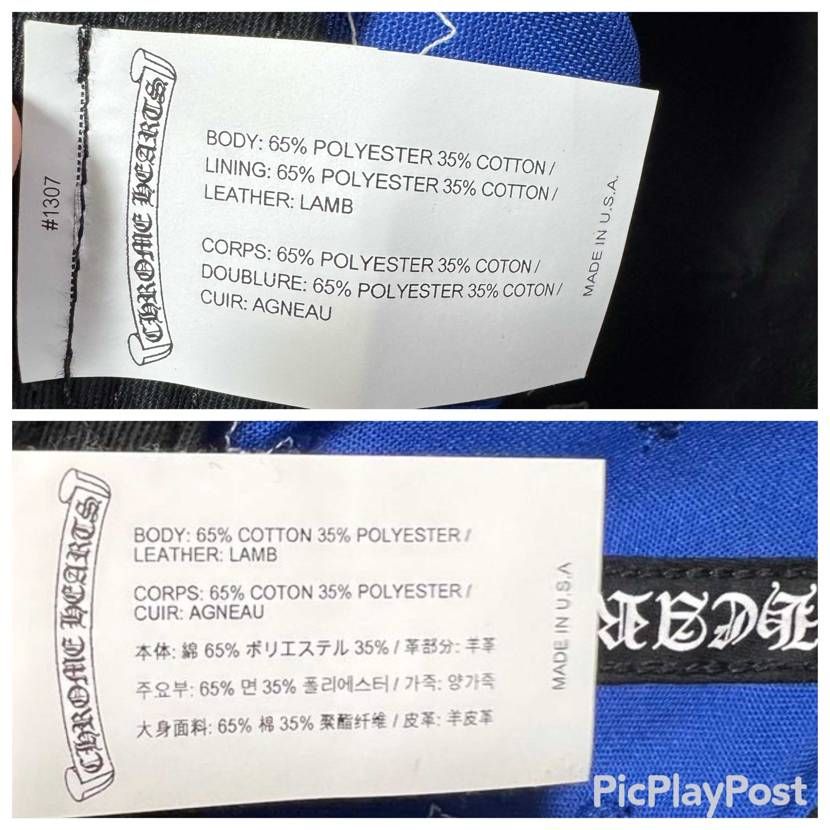 クロムハーツ詳しい人が居ましたら教えて欲しいのですが
同じキャップなのにタグが