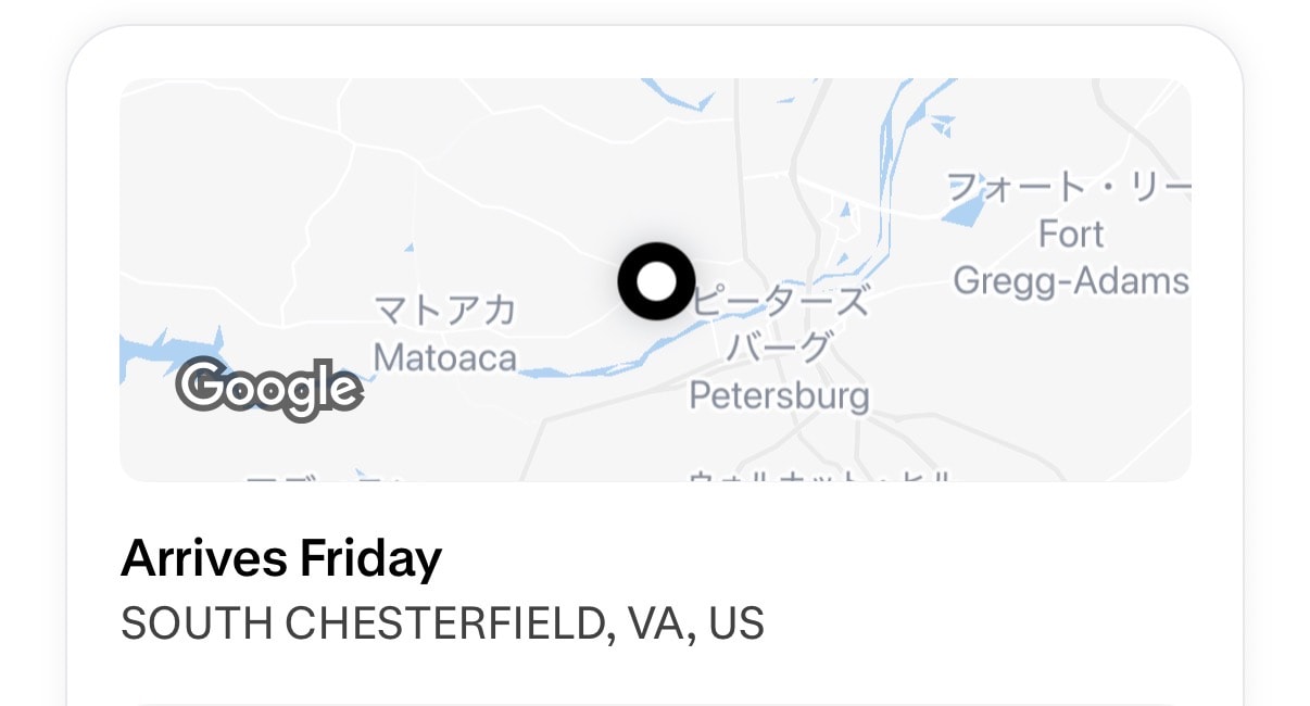 先日のリストック分
11/27に注文で12/7 6:34に発送したと通知が来ま