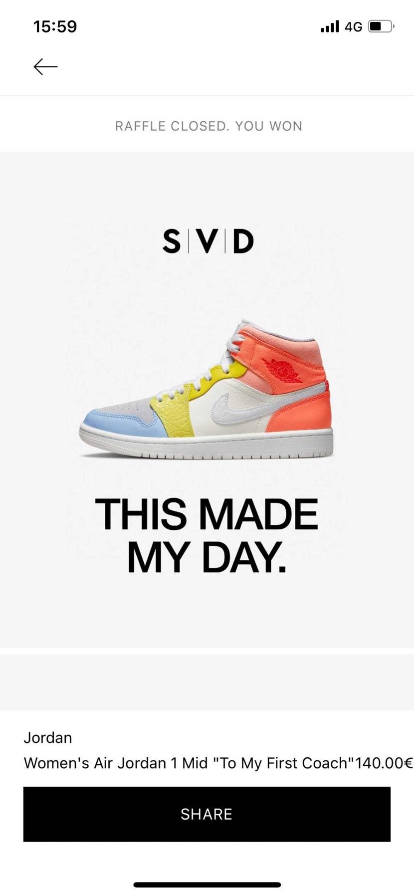 まさかのSVDで2足、size?で1足の当選😅
これで、こ