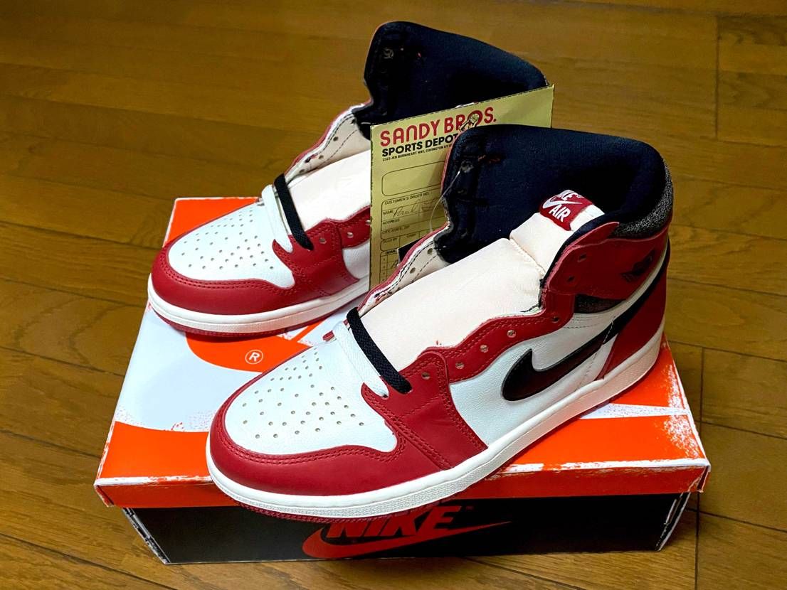 うむ！初シカゴ到着！これはうれしい！ナイキID時代のAJ1と交互に履こう！うむ、