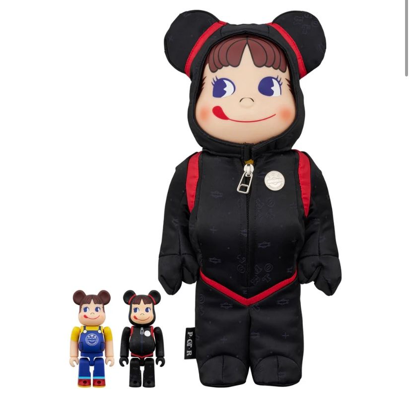 ポーター不二家コラボペコちゃんベアブリック100%400%