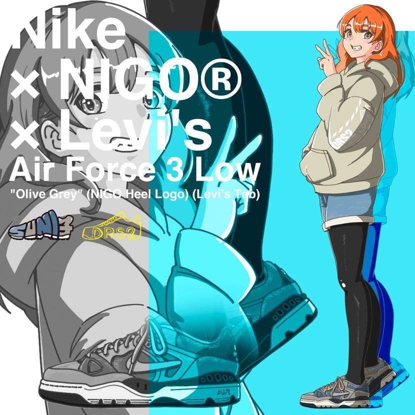 NIGO® × Levi’s® × Nike
Air Force 3 Low 