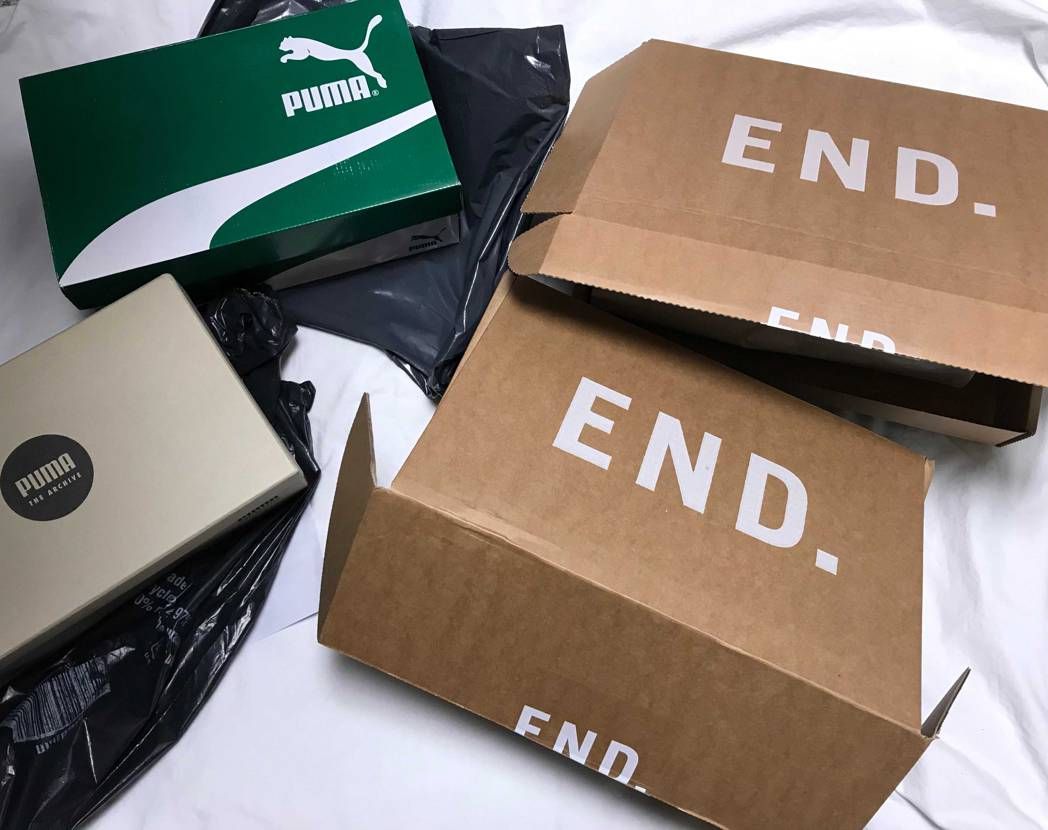 やっとまとめて受け取りから開封。
悩んでいた2足結局両方購入＋α。欲しい商品の