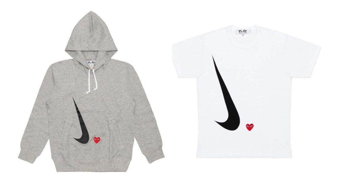 play cdgとNIKEコラボこんな感じなんですね
tシャツ　8400+税