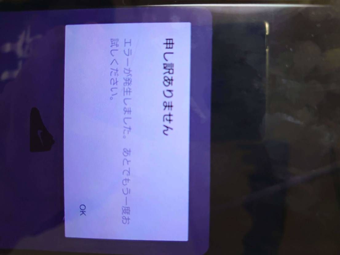 ずっとこれでした。
エラーからの完売。
初めから買わせる気ないなら、限定オファ