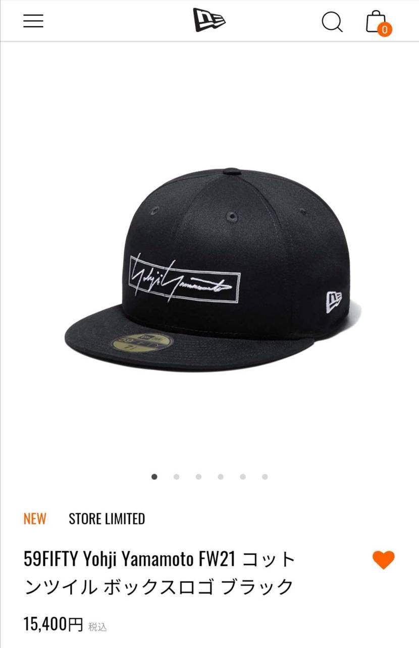 スニーカーではないですが、今日発売のnewera×yohji