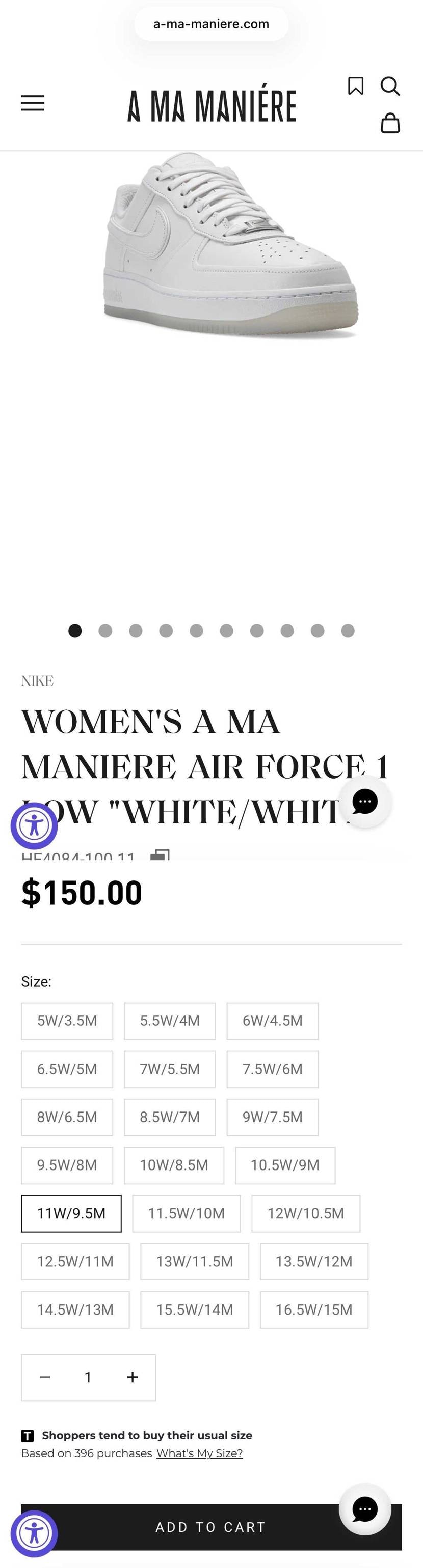 A Ma Maniére x Nike Air Force 1 Low SP “