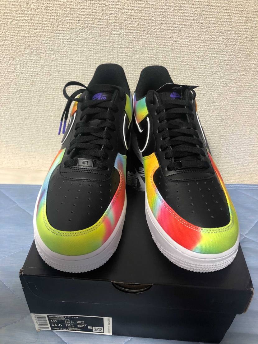 AIR FORCE 1BLACK TIE DYE 届いた！