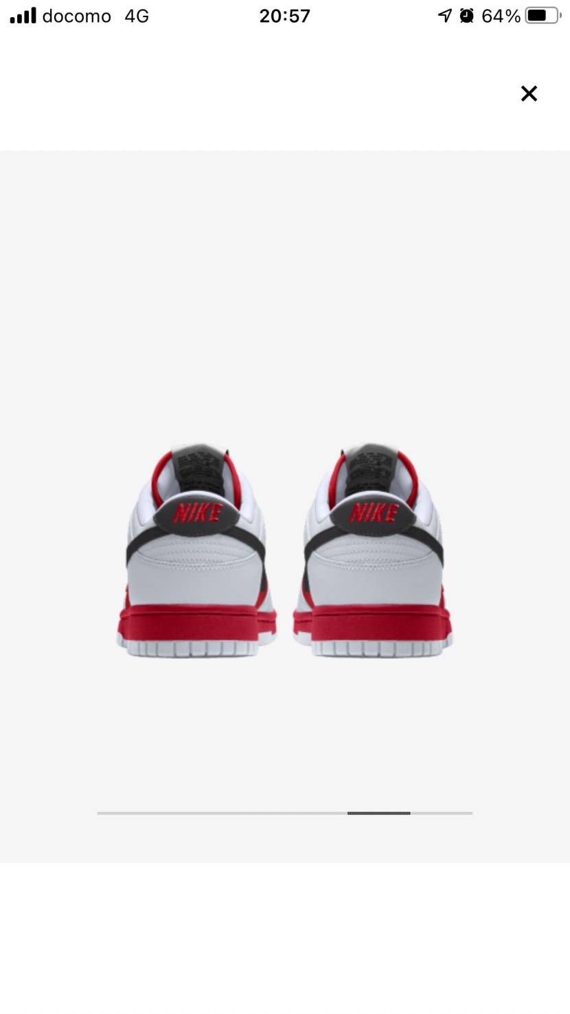 DUNKカスタム
なかなか難しいですが、白赤黒で構成してみ