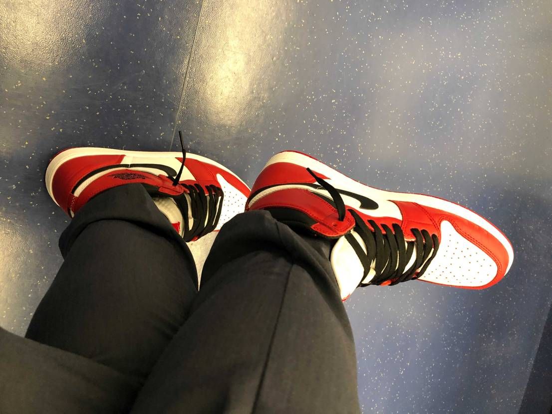 今日は久々に買い物でjordan1 chicago2015を履いて行きました❗️