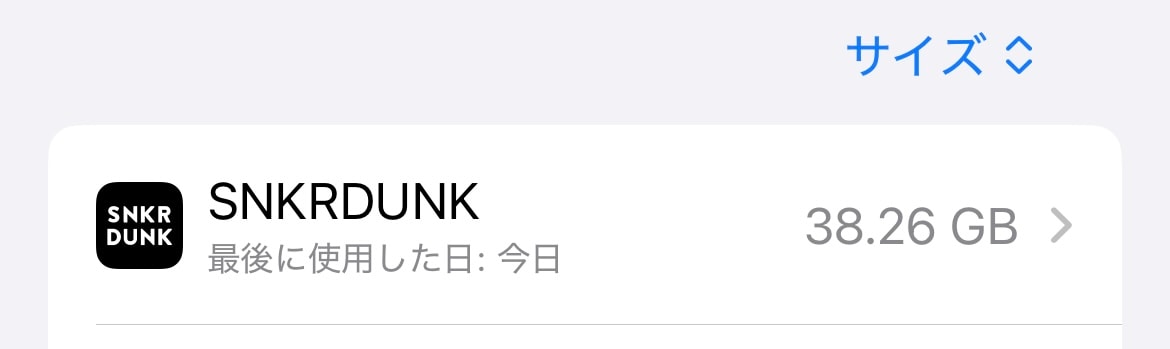 皆さんもこんなに容量ありますか？