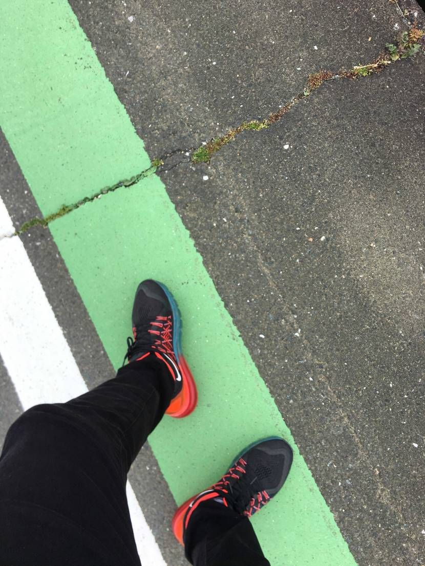 airmax2015でお散歩。履きすぎて右足のairに違和感