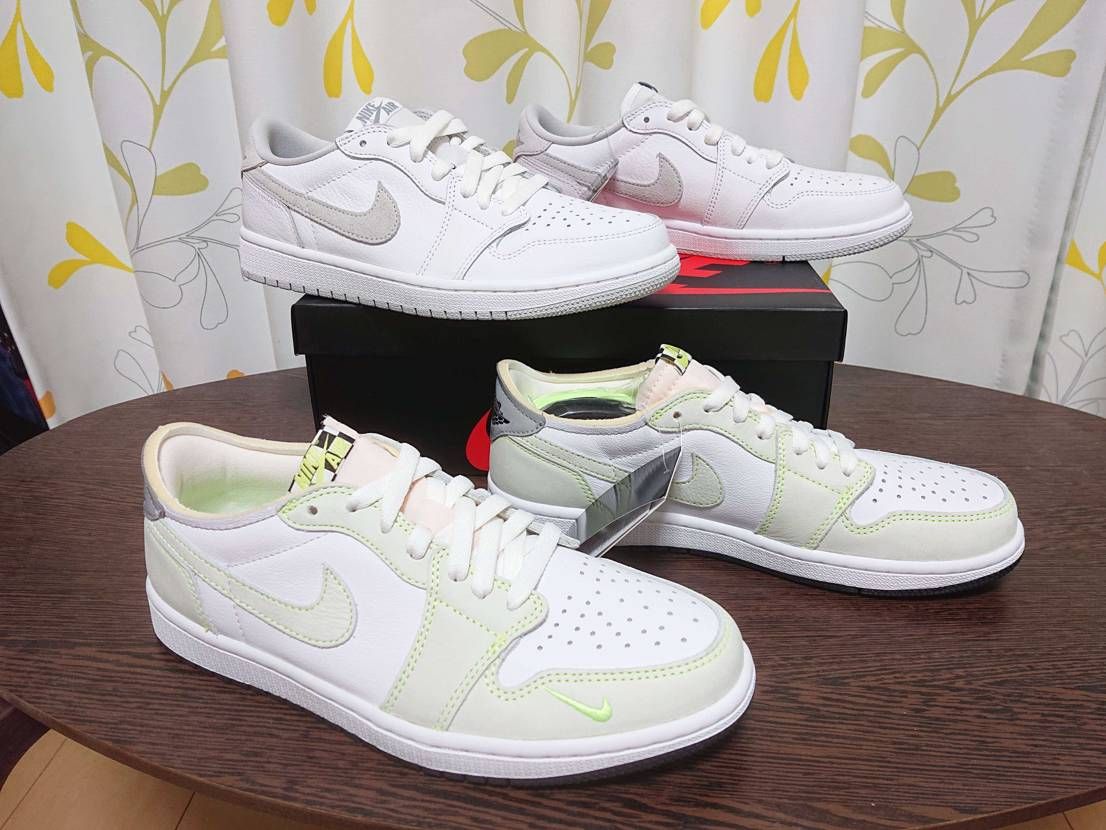 スニカス当選と🐿️分がうまく購入できて週末に連日で到着！
時間がなく試着もまだ