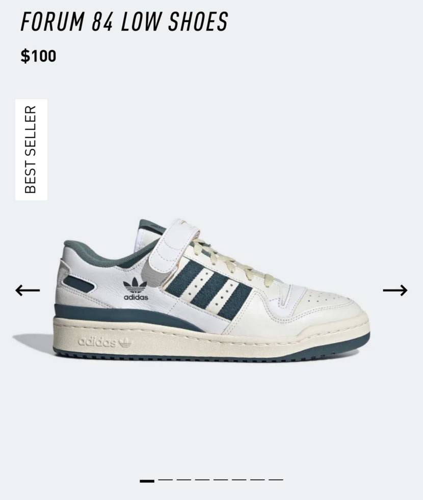 ふと海外adidasの在庫を見てみたらFORUM 84のカラ