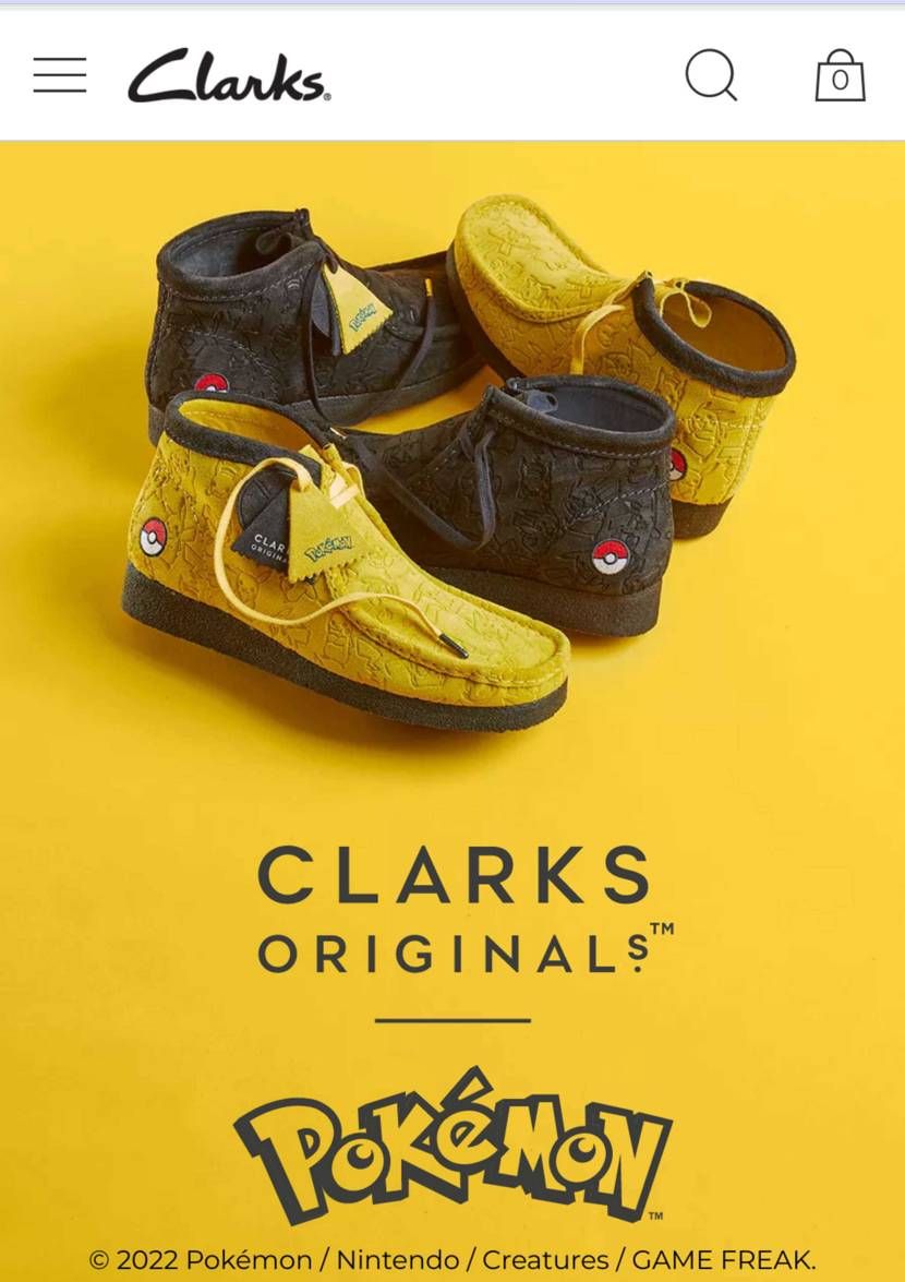 Clarks × Pokemon
ちょっと欲しい。。。笑