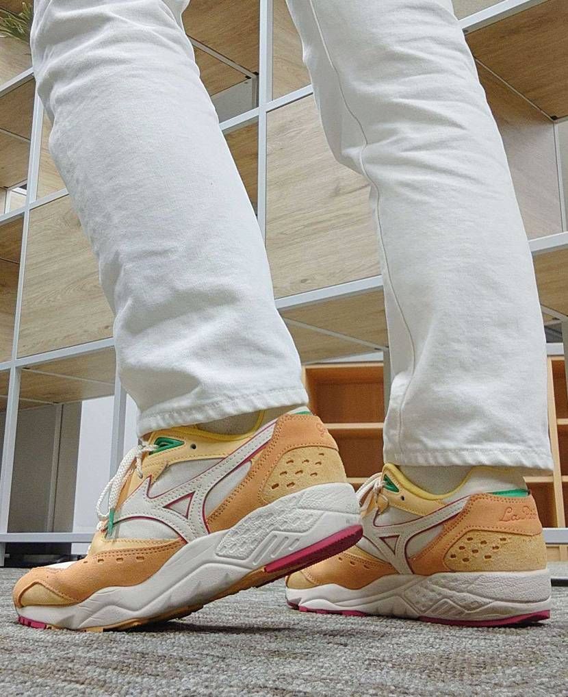 ようやく外で履きました！笑
桃と言えば夏ですがこれはちょっ