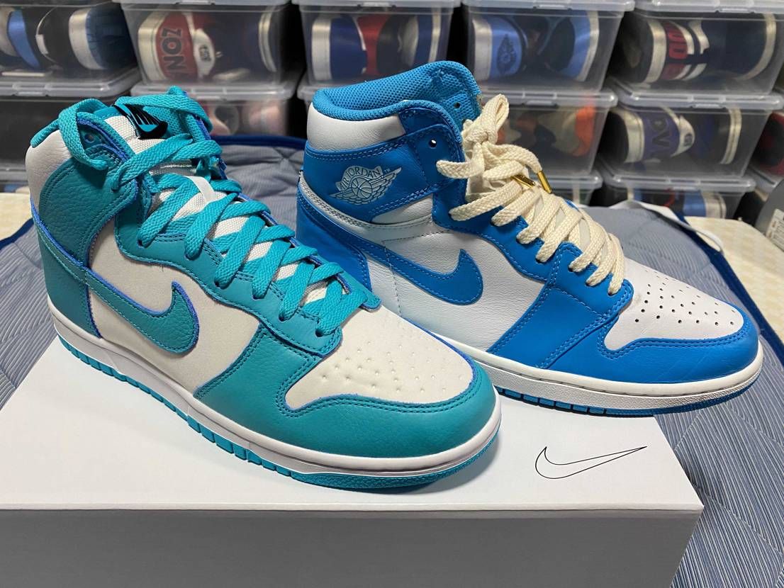 ダンクバイユーのターコイズは、緑強め💪