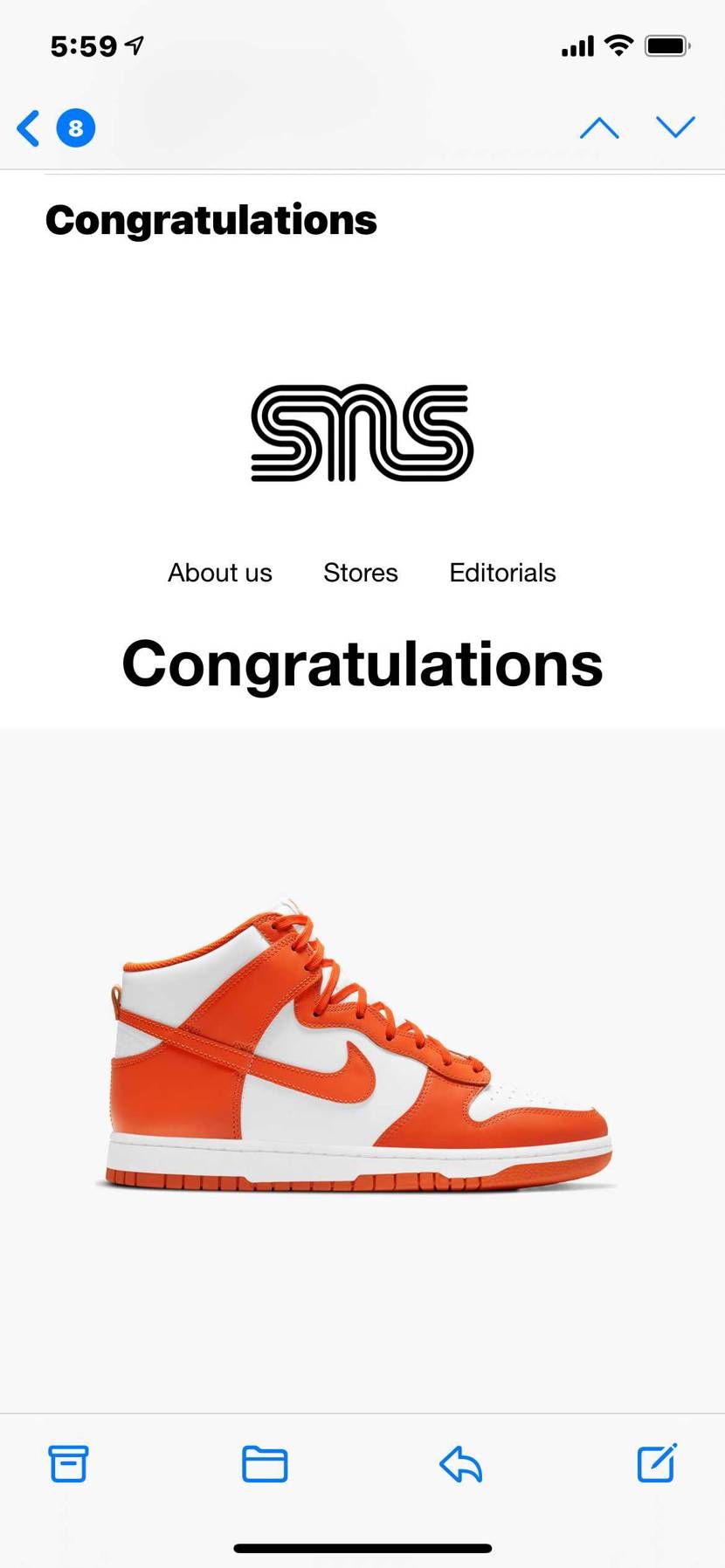 今月一足目のSNS