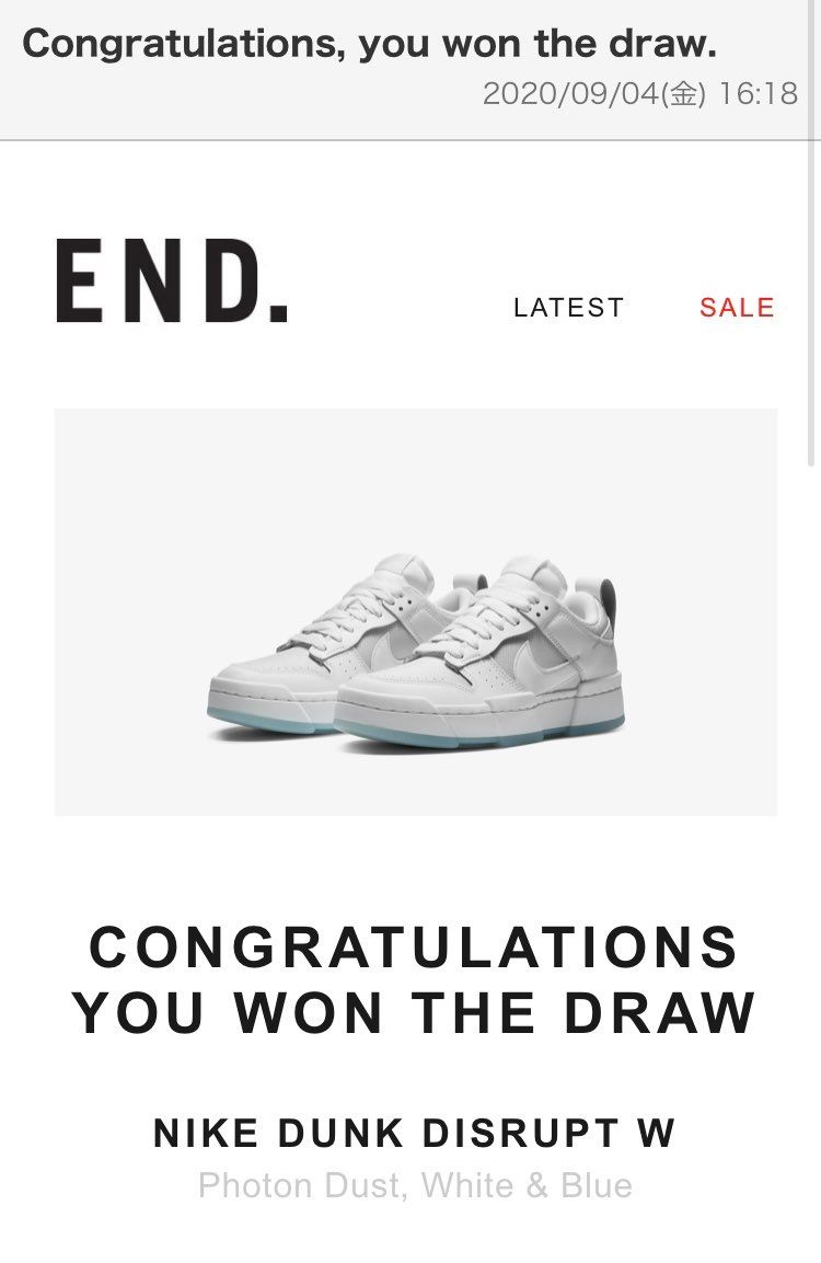 END初当選🥳
ありがとう！