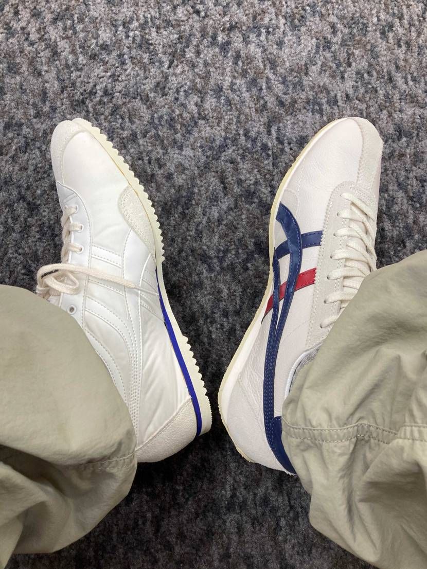 ひさびさの休みはオニツカのランスパークで✨真っ昼間から公園で