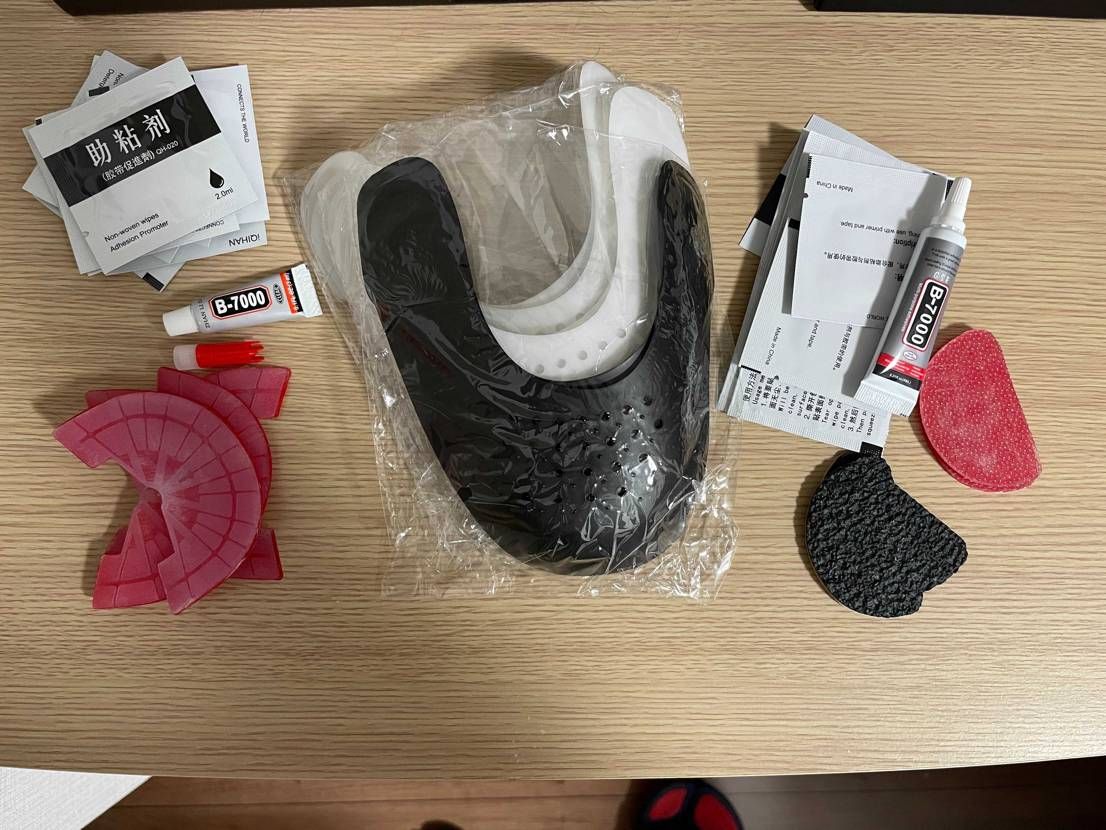 中国taobaoで買った激安ヒールプロテクター、シューガードが届きました。一個大