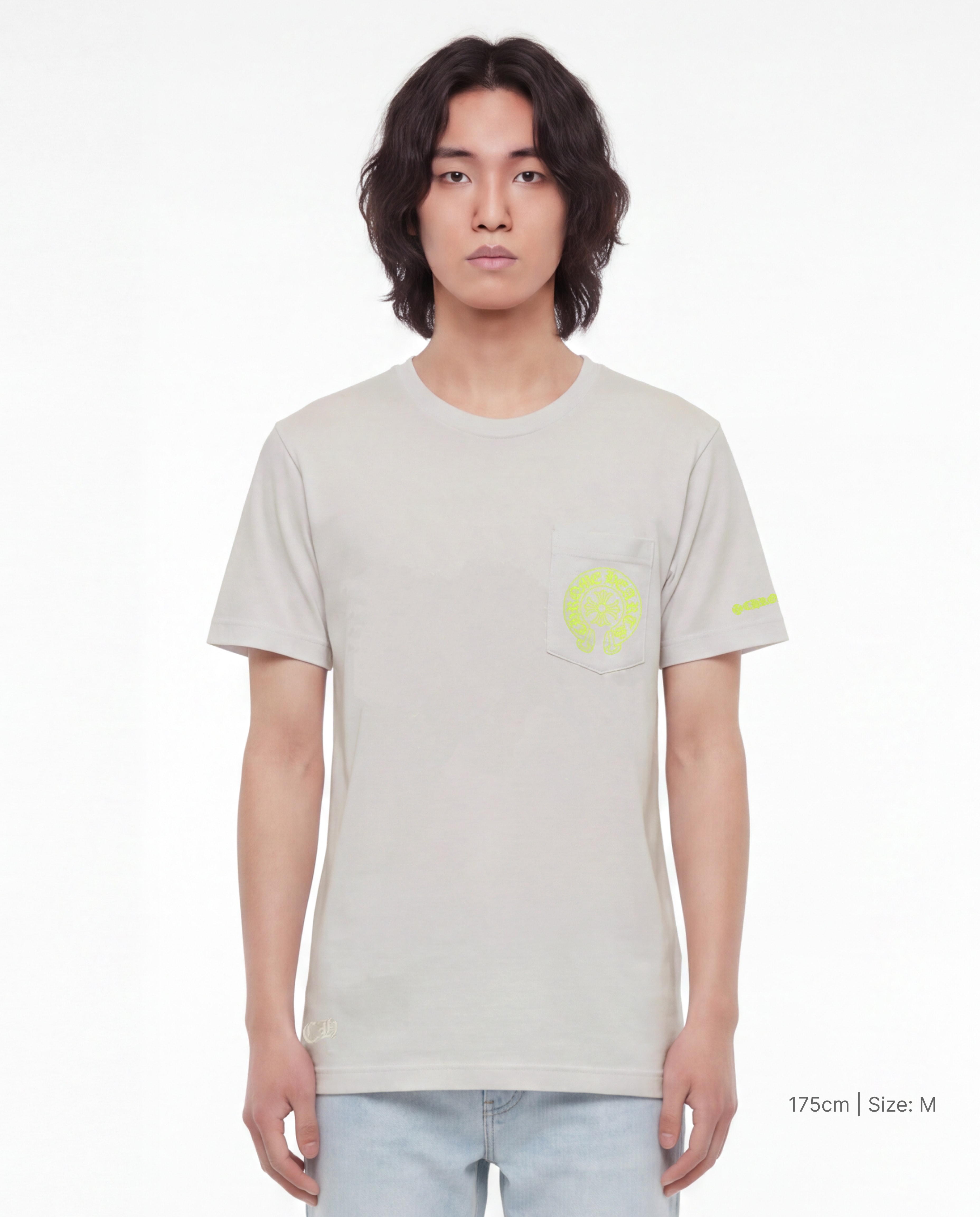 クロムハーツ ネオンイエロー ホースシュー ショートスリーブ Tシャツ クロムハーツ ネオンイエロー ホースシュー ショートスリーブ Tシャツ