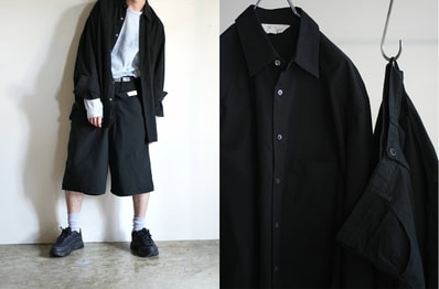 ANCELLM 26 Mid Summer collectionが4/29より発売!ノイルシルクの風合いと独自のパターン設計が織りなすシャツとショーツが登場